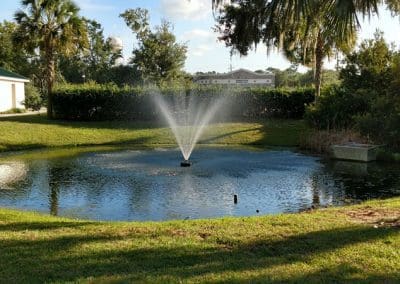 Pinckney Well Drilling & Geothermal | Coastal areas of SC and GA | fountain in pond
